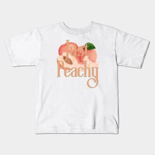 Retro Just Peachy Kids T-Shirt